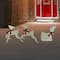 3pc LED Lighted Reindeer and Sleigh Outdoor Christmas Decoration